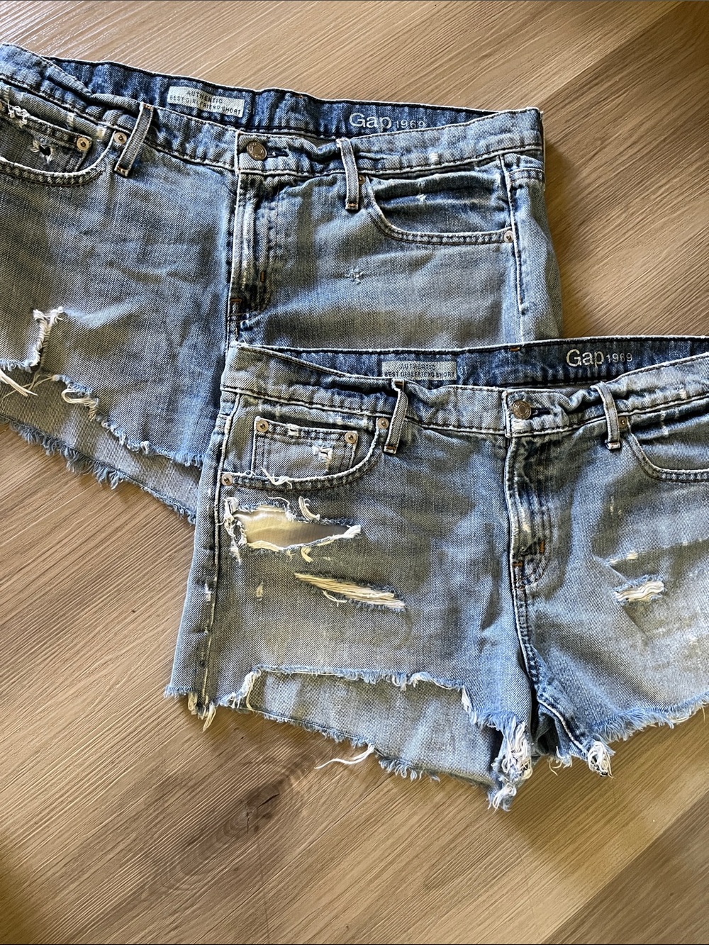 Womens Gap Best Girlfriend denim shorts
